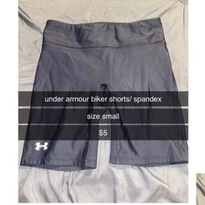 Under armour biker shorts